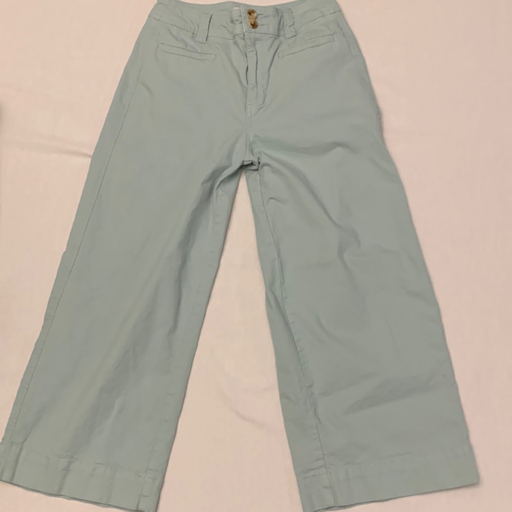 High Waisted Wide Leg Mint Pant